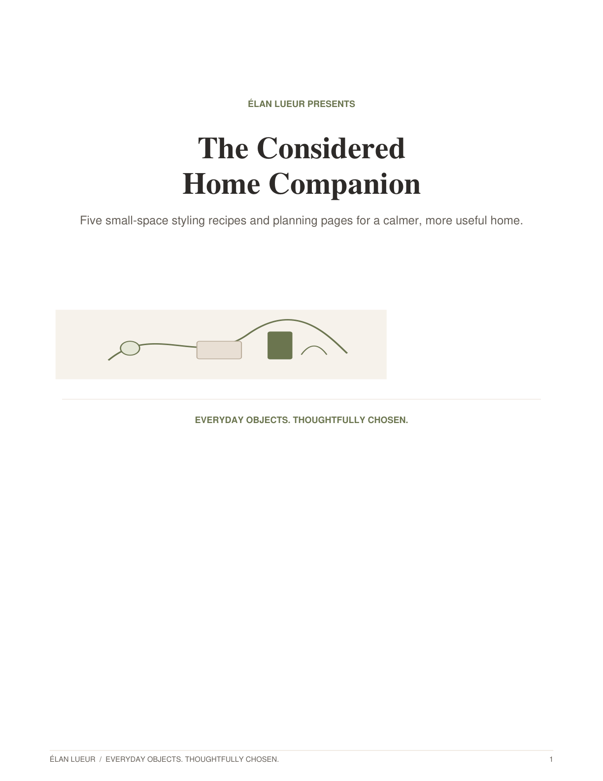 Cover of The Considered Home Companion digital guide